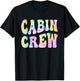 Cabin Crew Summer Mountain Lake Vacation Women Girl Kids T-Shirt - T-Shirt | Black