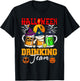 Halloween Drinking Team Three Horror Beer Glasses As Witch T-Shirt - T-Shirt | Black