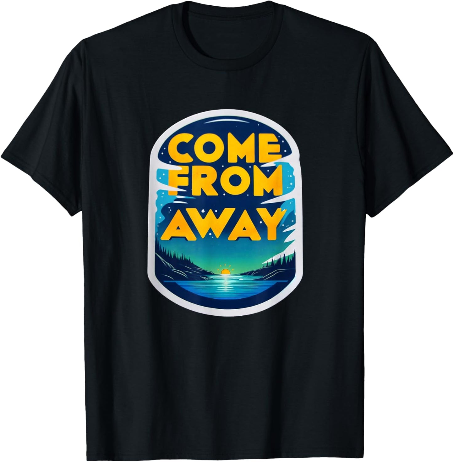 StageNotes Come From Newfoundland CFA Away Musical Theatre , Small, Black T-Shirt - T-Shirt | Black