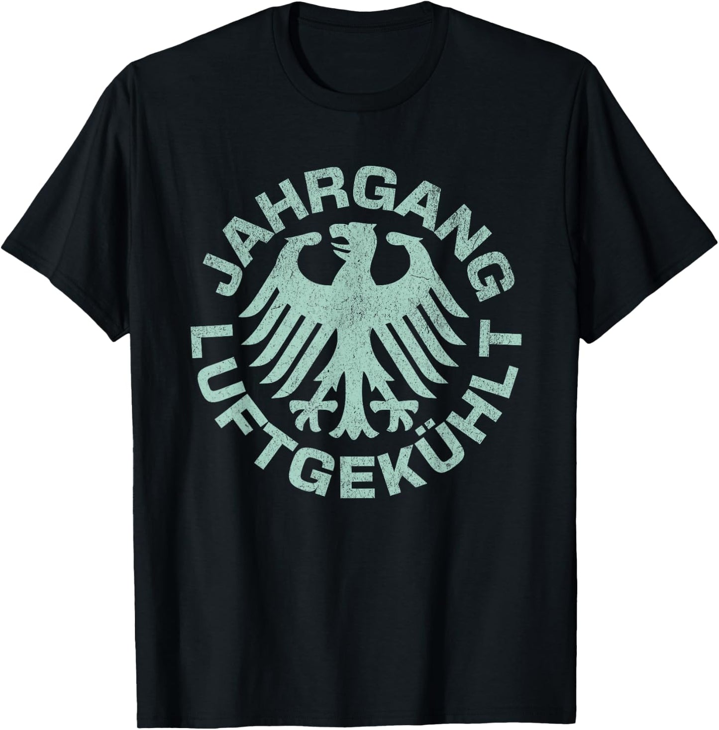 Classic Car "Vintage Air-Cooled" German Motorsport Racing T-Shirt - T-Shirt | Black