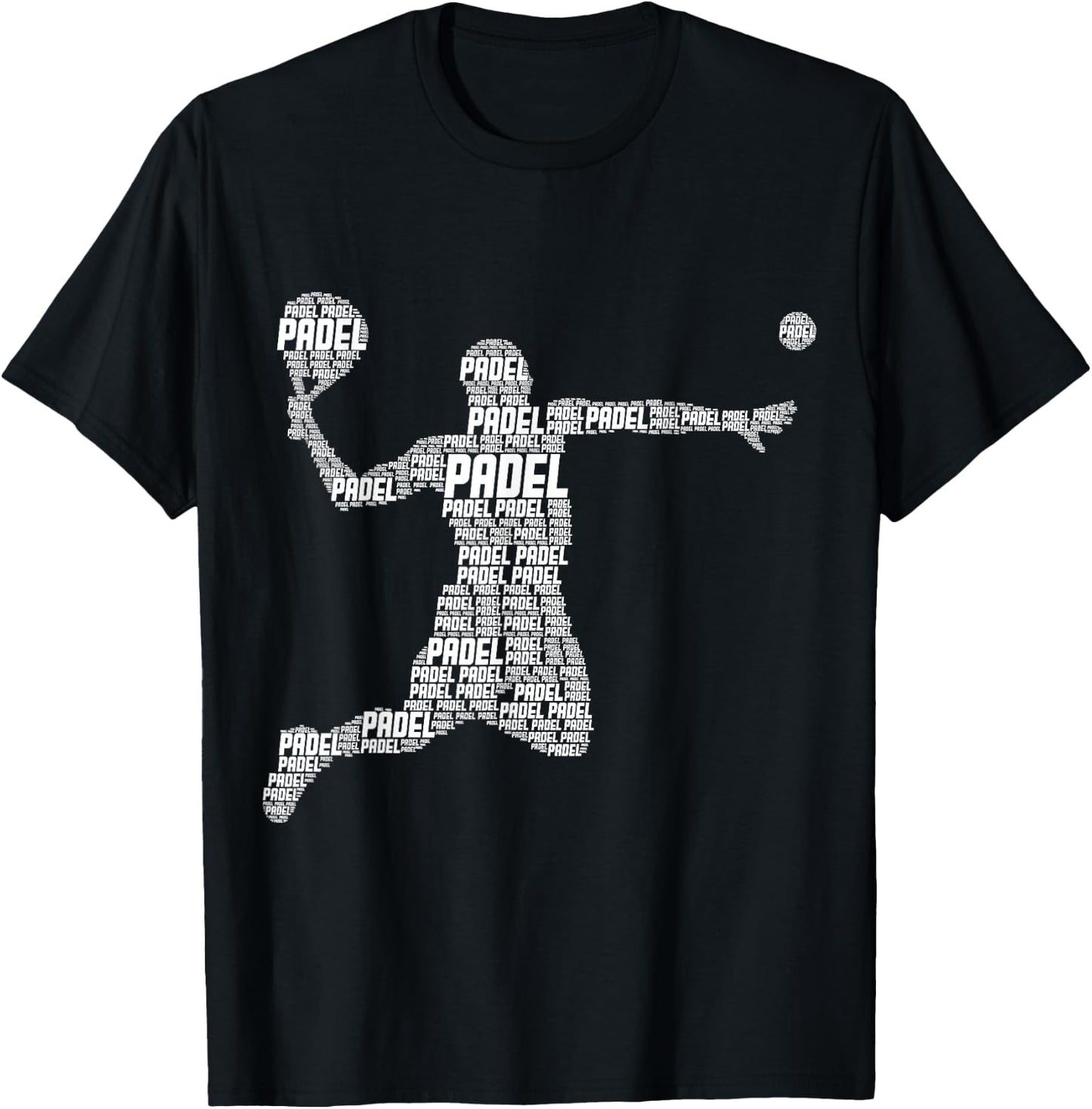 Padel Paddleball Men Boys Kids T-Shirt - T-Shirt | Black
