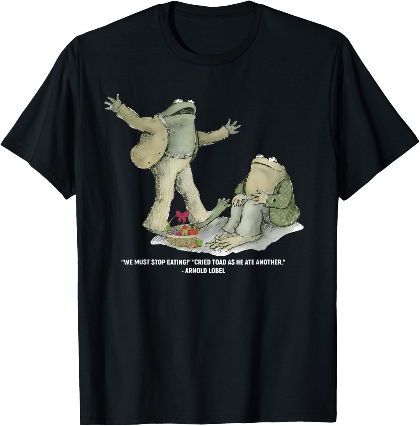 We Must Stop Eating Frog Funny Meme Retro Men Women T-Shirt - T-Shirt | Black