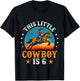 Kids Cowboy 6th Birthday Boys 6 Year Old Rodeo Horse Riding T-Shirt - T-Shirt | Black