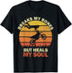 Breaks My Bones But Heals My Soul Dirt Bike Motocross Retro T-Shirt - T-Shirt | Black