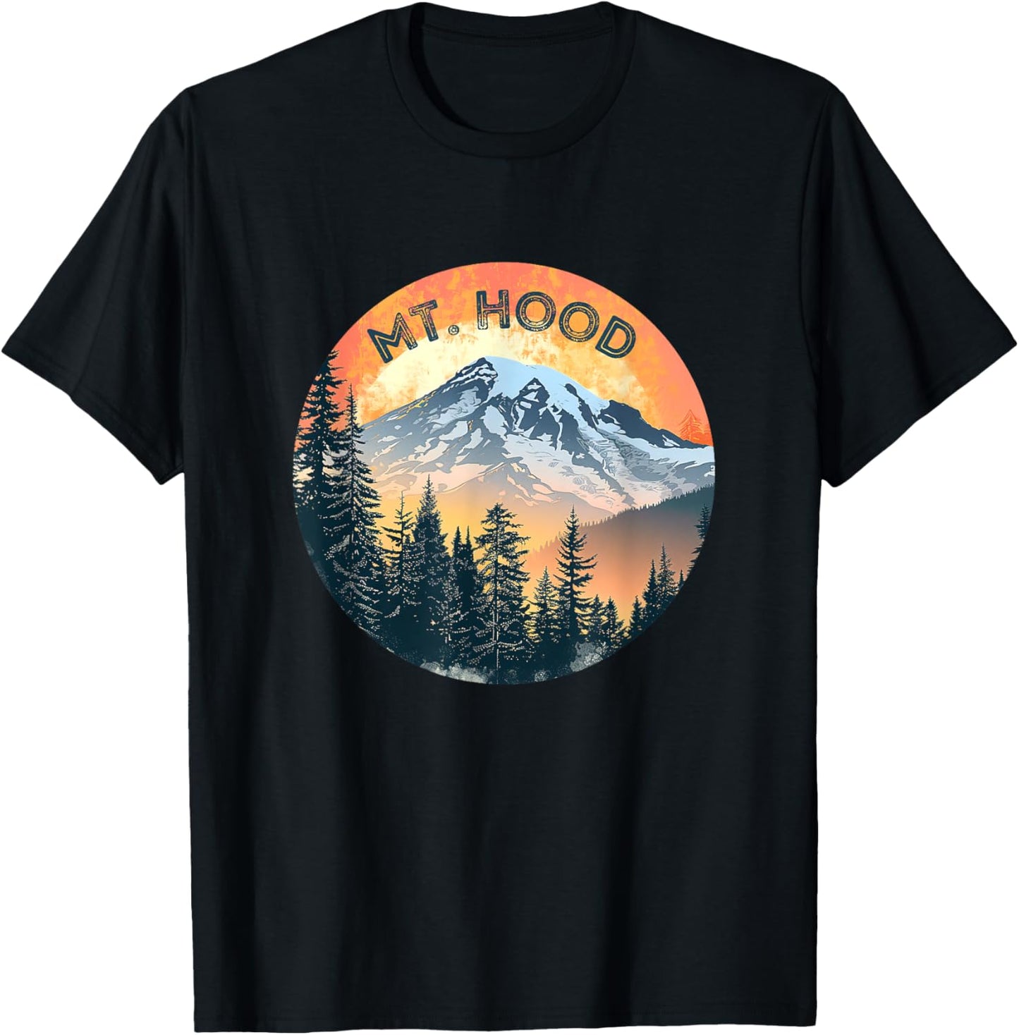 Mount Hood Souvenir / Mt. Hood T-Shirt - T-Shirt | Black