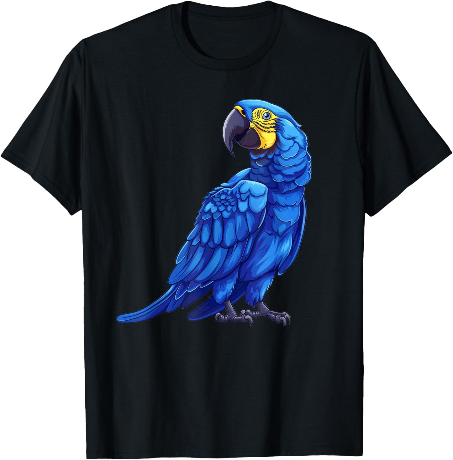 Hyacinth Macaw Funny T-Shirt - T-Shirt | Black