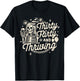30th Birthday Girl Birthday Queen Thirty A Flirty & Thriving T-Shirt - T-Shirt | Black