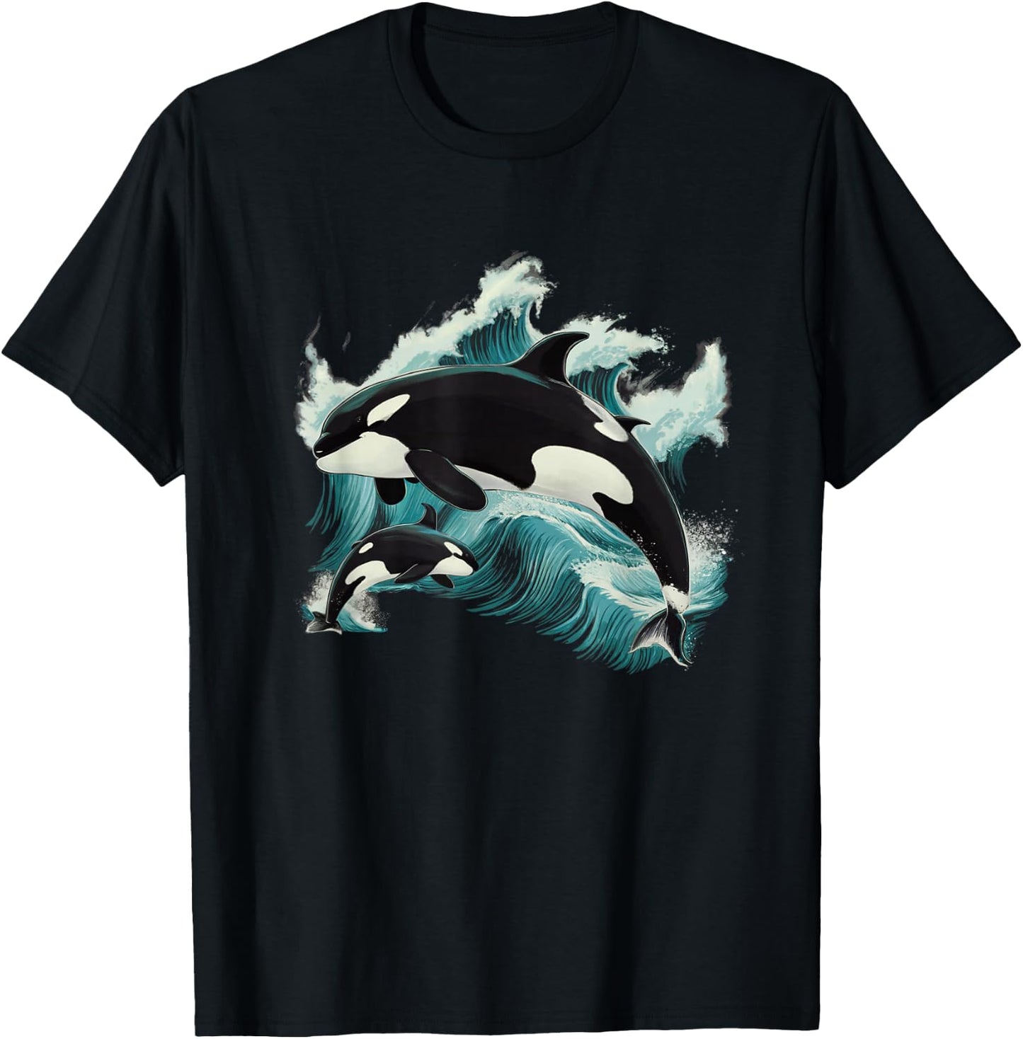 Kids Whale Orca T-Shirt - T-Shirt | Black