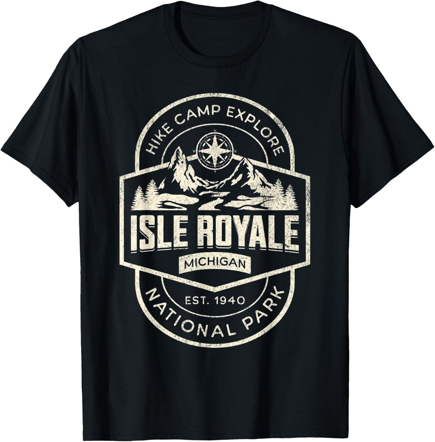 Isle Royale National Park T-Shirt - T-Shirt | Black