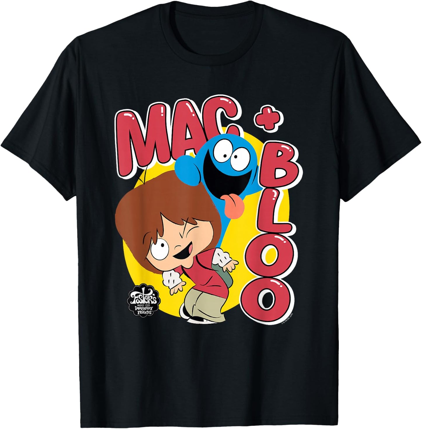 Foster's Home for Imaginary Friends Mac and Bloo Fun T-Shirt - T-Shirt | Black