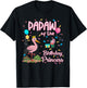 Papaw of the Birthday Princess Pink Flamingo Party Squad T-Shirt - T-Shirt | Black