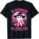 In October We Wear Pink Witch Ghost Breast Cancer Awareness T-Shirt - T-Shirt | Black