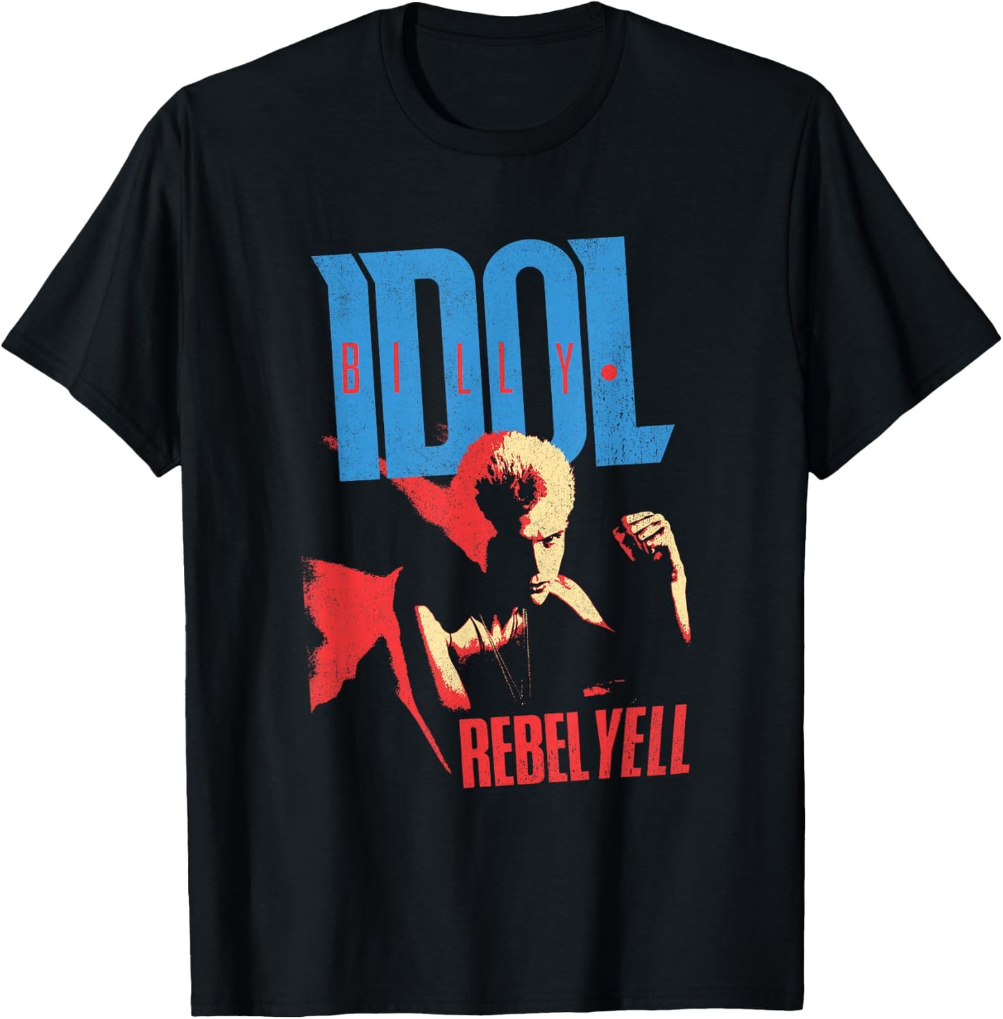 Billy Idol - Rebel Yell Tracklist T-Shirt - T-Shirt | Black