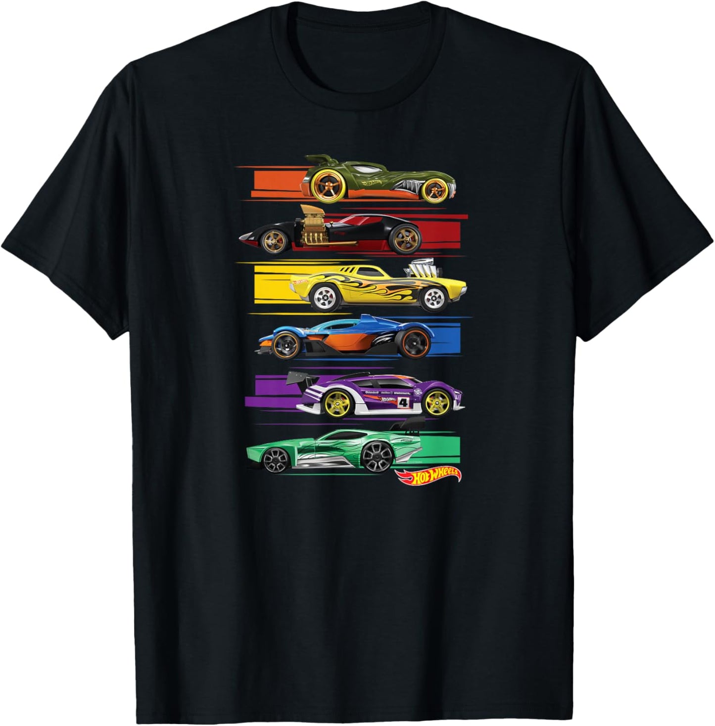 Hot Wheels Multi Car T-Shirt - T-Shirt | Black