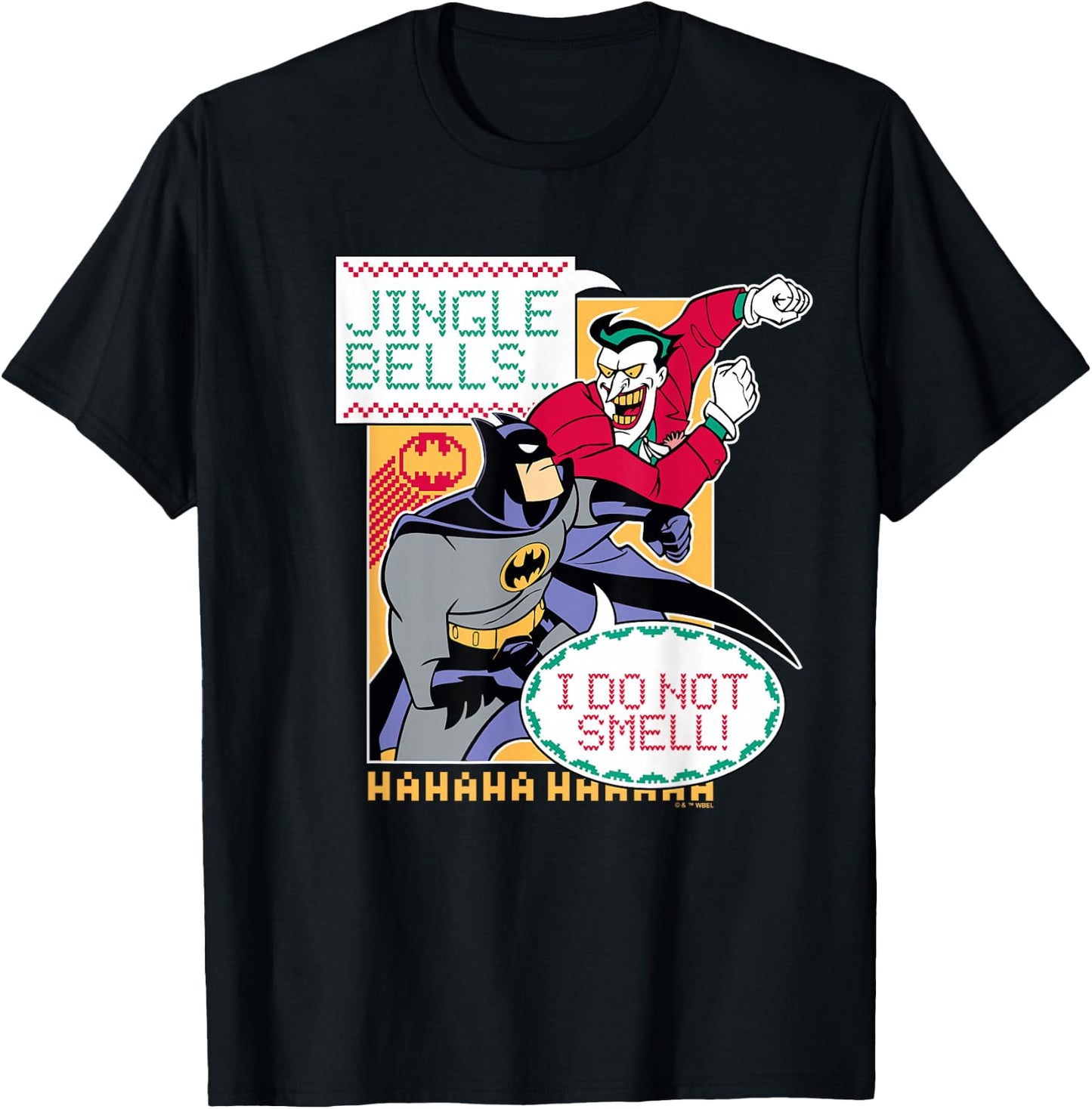 Batman: The Animated Series Jingle Bells I Don't Smell T-Shirt - T-Shirt | Black