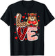 LOVE Capybara Sunglasses Hearts Valentine's Day Kids Toddler T-Shirt - T-Shirt | Black