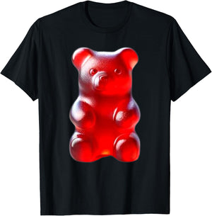 Red Gummy Bear T-Shirt - T-Shirt | Black