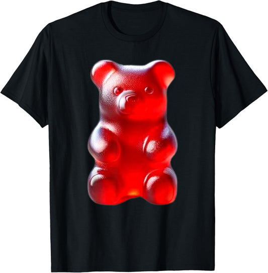 Red Gummy Bear T-Shirt - T-Shirt | Black