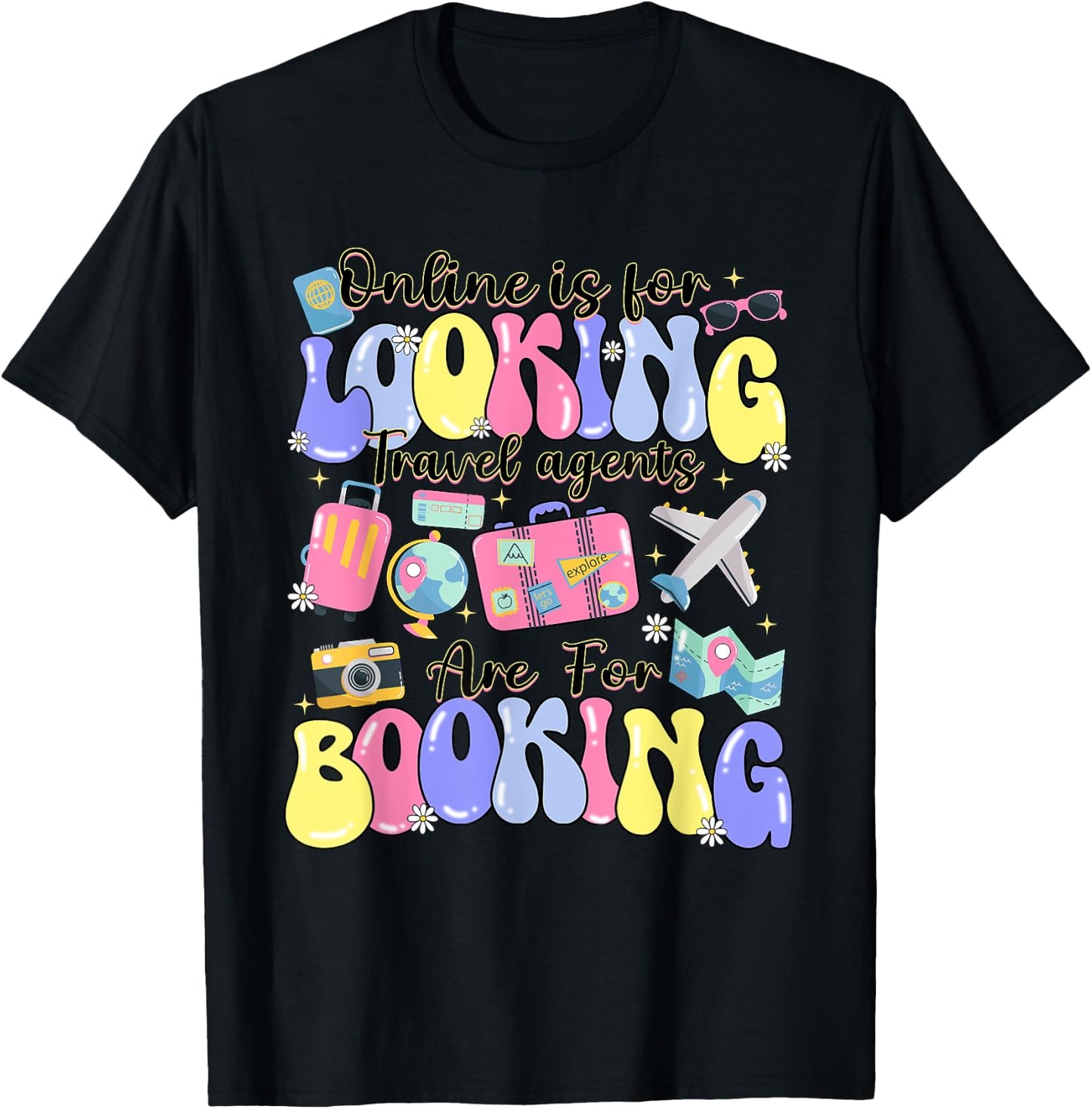 Travel Advisor Gift Travel Agent Travel Booking T-Shirt - T-Shirt | Black