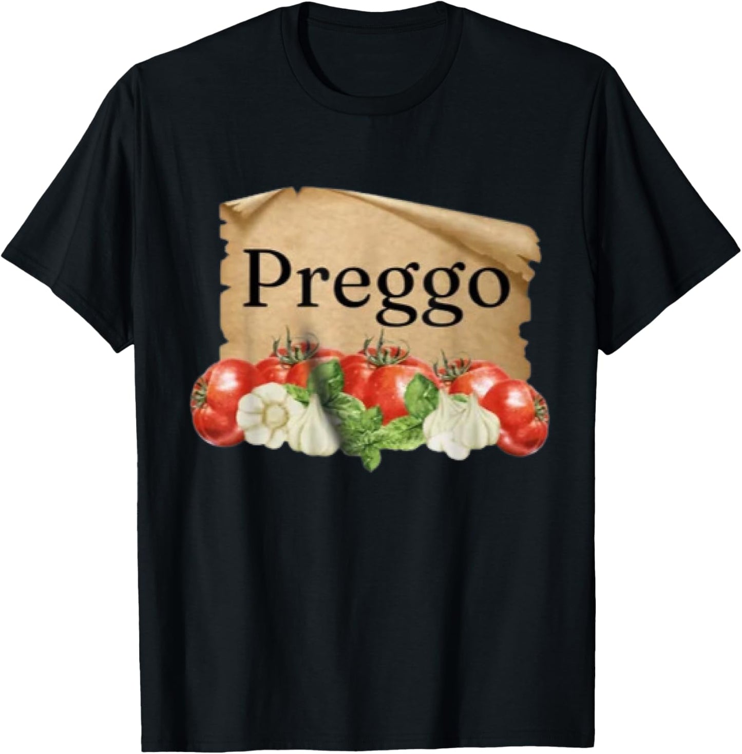 Preggo Sauce Cute Preggers Costume Pregnancy Announcement T-Shirt - T-Shirt | Black