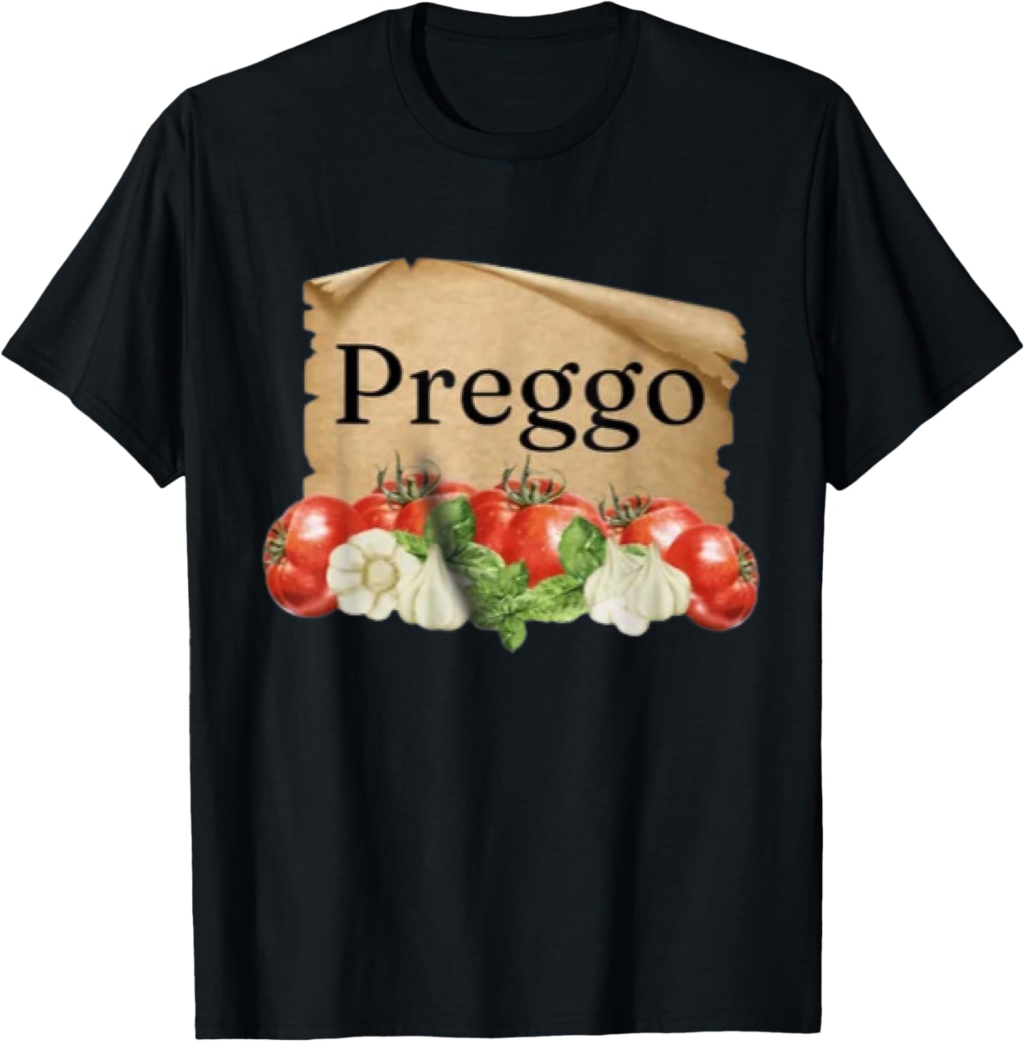 Preggo Sauce Cute Preggers Costume Pregnancy Announcement T-Shirt - T-Shirt | Black