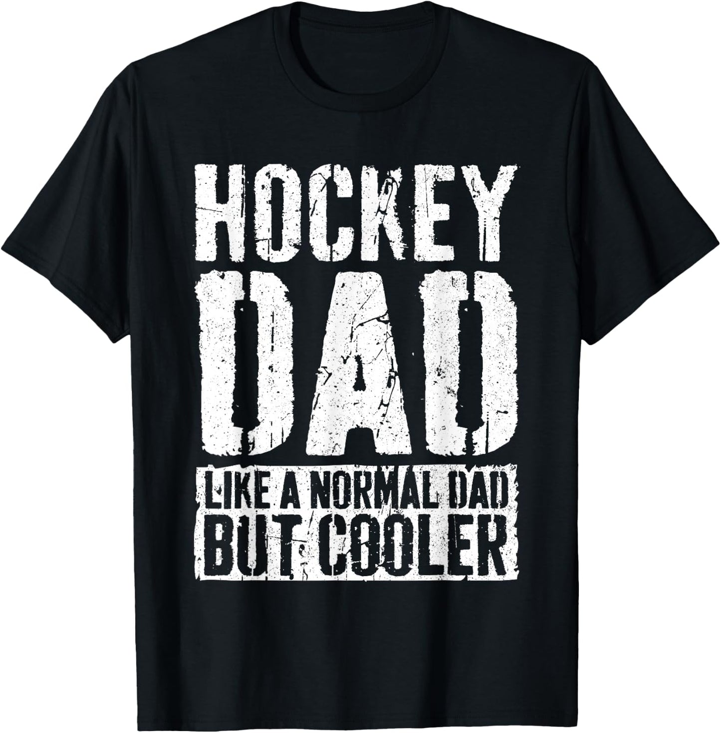Hockey Dad Shirt Men Fathers Day Hockey Dad T-Shirt - T-Shirt | Black