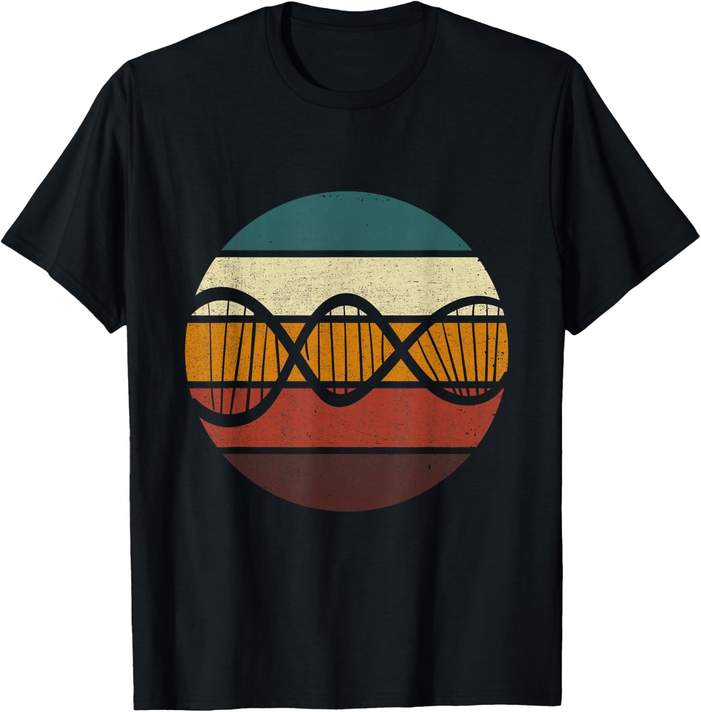 Biochemist Retro DNA Vintage Biochemistry Microbiologist T-Shirt - T-Shirt | Black