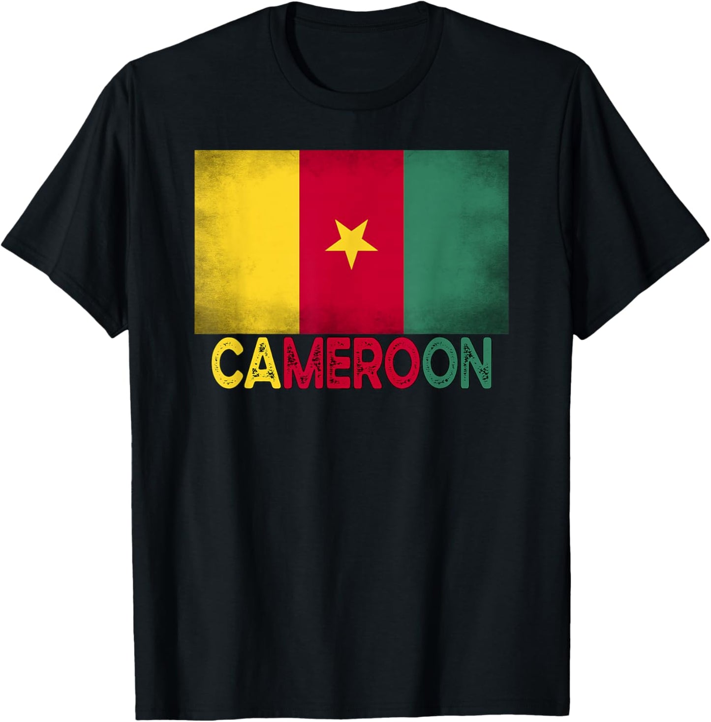 Cameroon Flag Vintage Pride In My DNA Women Kids T-Shirt - T-Shirt | Black