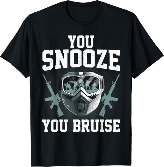 Funny Airsoft Art Women Airsoft Player Airsoft Gear T-Shirt - T-Shirt | Black