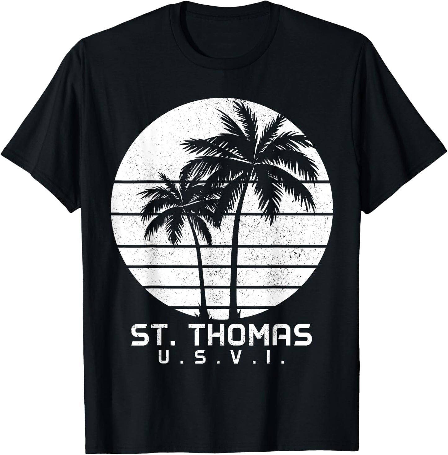 St. Thomas US Virgin Islands Pride Vacation USVI Vintage T-Shirt - T-Shirt | Black
