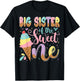 Big Sister Of The Sweet One Ice Cream 1St Birthday Party T-Shirt - T-Shirt | Black