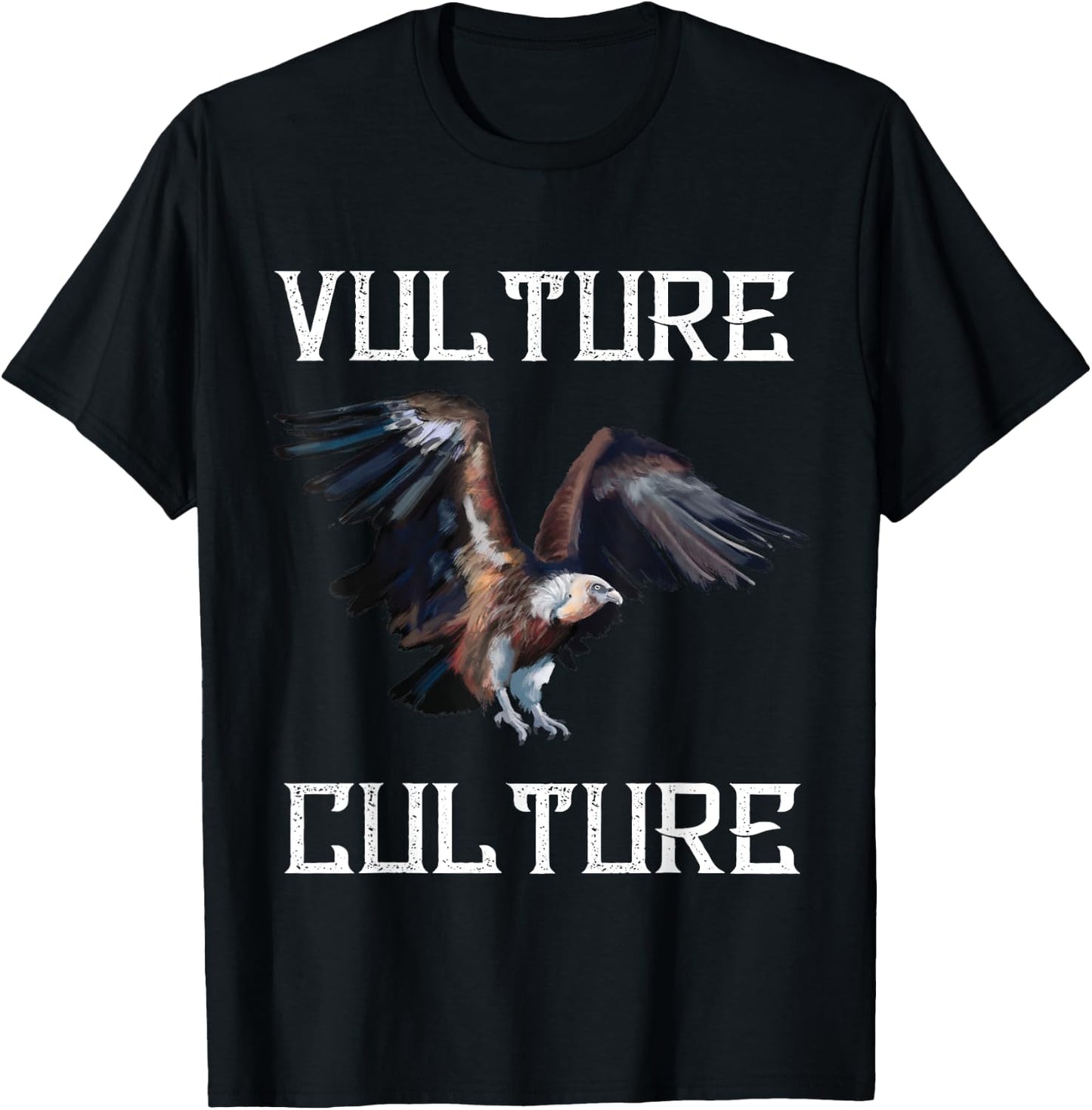 Vulture Culture Ornithology Turkey Vulture Bird Vulture T-Shirt - T-Shirt | Black