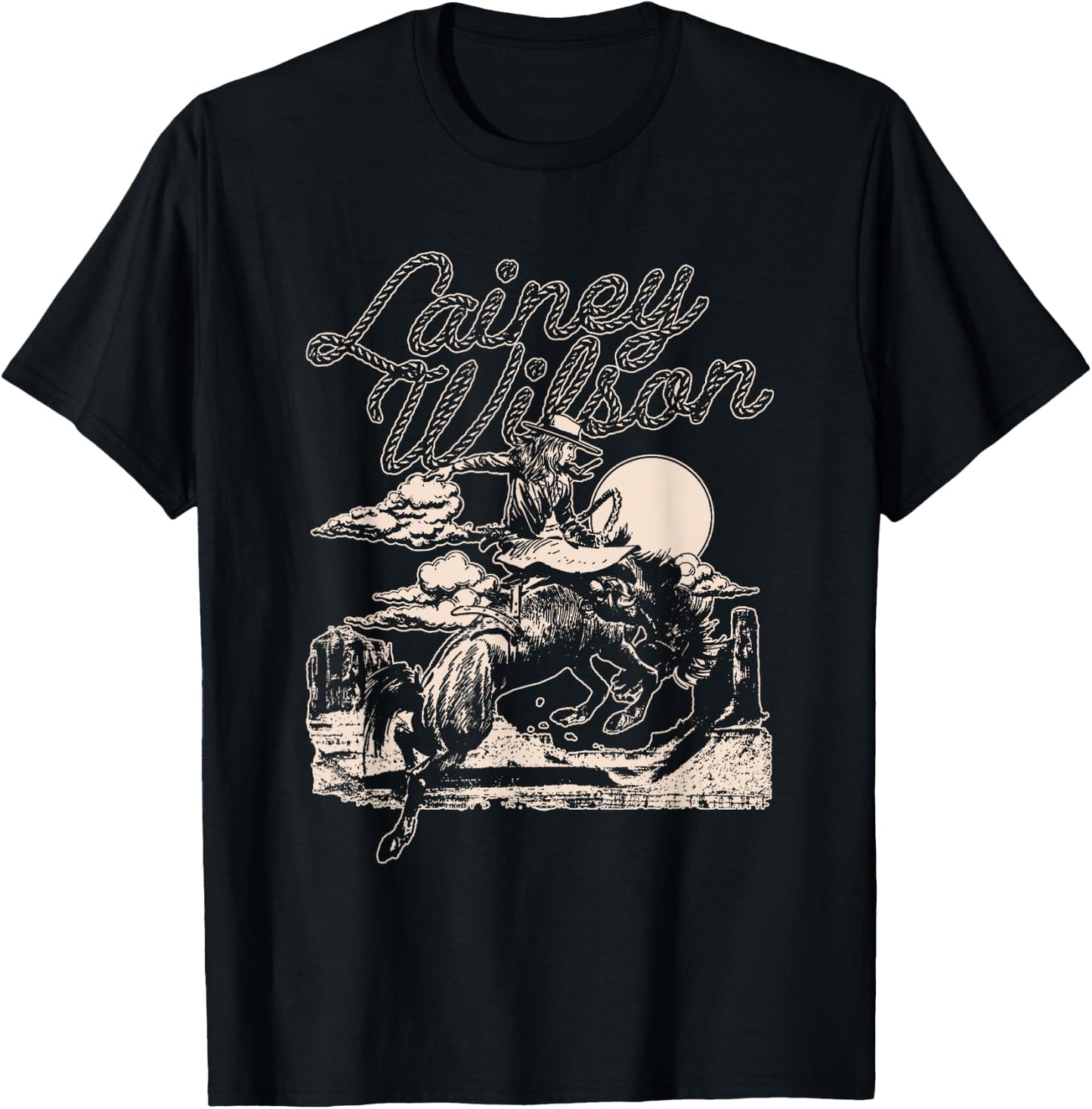 Lainey Wilson - Horse T-Shirt - T-Shirt | Black