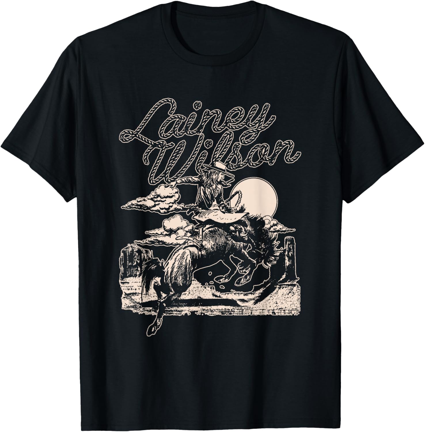 Lainey Wilson - Horse T-Shirt - T-Shirt | Black