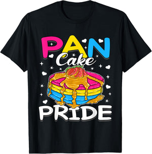 Pansexual Pride Funny Pan Cake T-Shirt - T-Shirt | Black