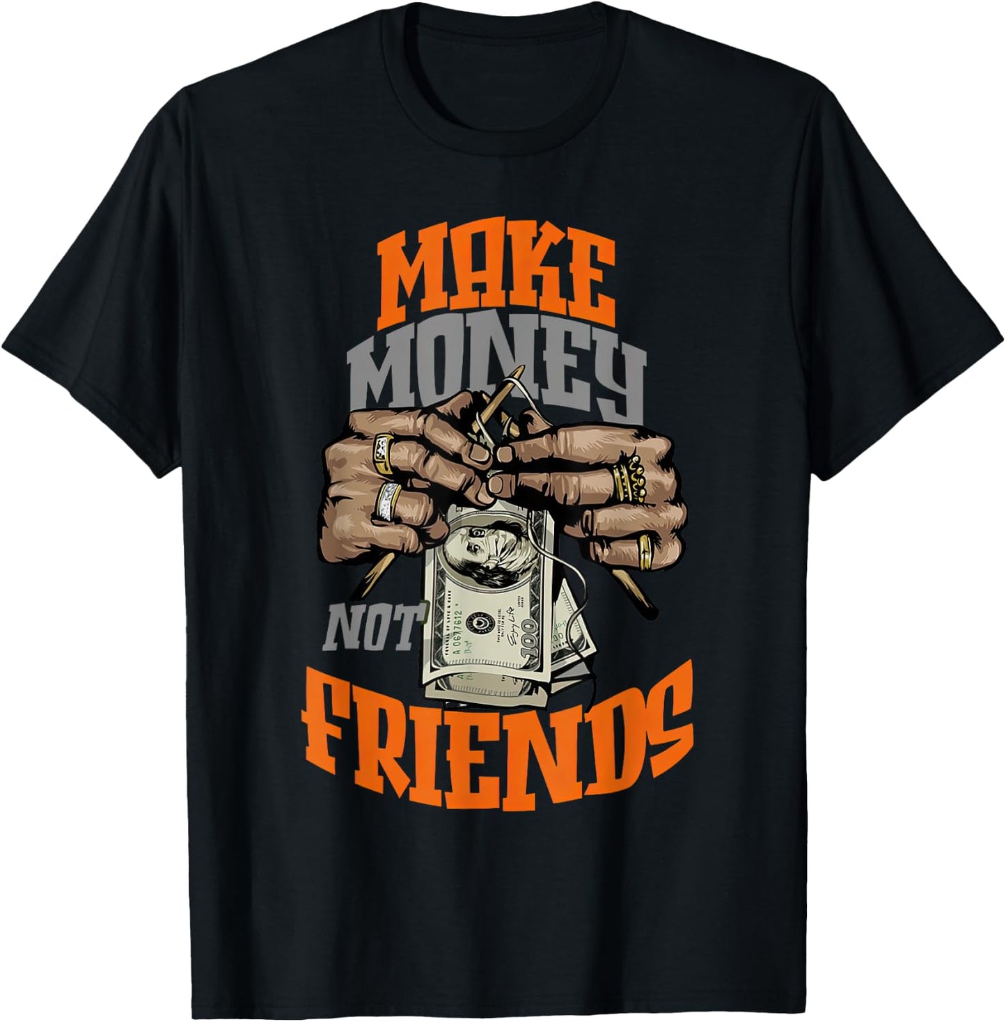 Olive Army Solar Orange Color Match T-Shirt - T-Shirt | Black