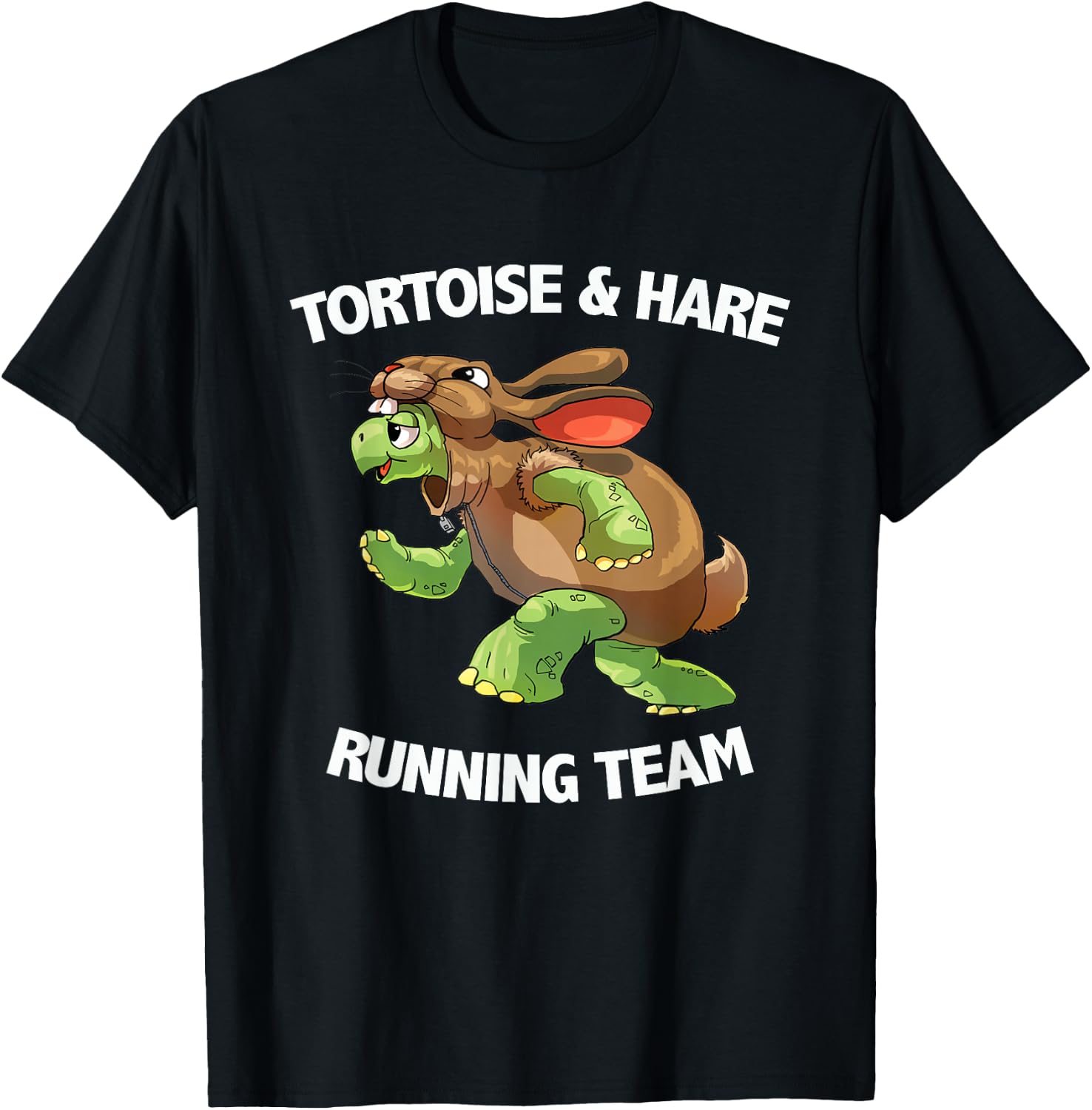 Tortoise & Hare Running Team T Shirt T-Shirt - T-Shirt | Black