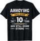 Annoying Each Other For 10 Years 10th Wedding Anniversary T-Shirt - T-Shirt | Black