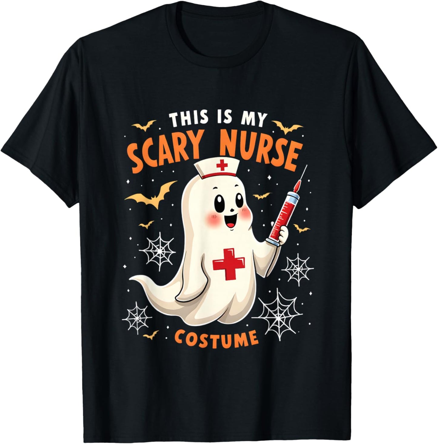 This Is My Scary Nurse Costume Spooky T-Shirt - T-Shirt | Black