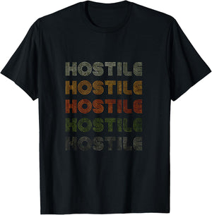 Love Heart Hostile Grunge Vintage Style Black Hostile T-Shirt - T-Shirt | Black