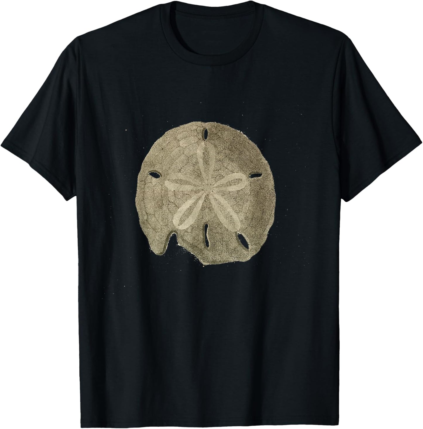 Vintage Sand Dollar Illustration (1799) T-Shirt - T-Shirt | Black