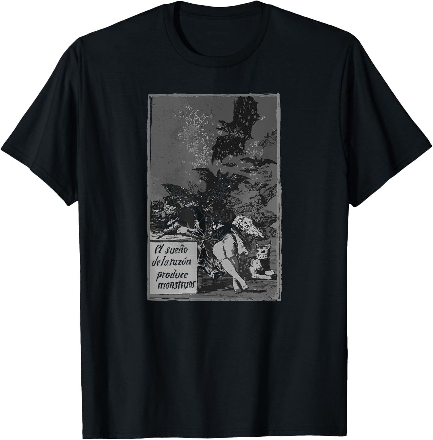 Spanish Francisco Goya Sleep of Reason T-Shirt - T-Shirt | Black