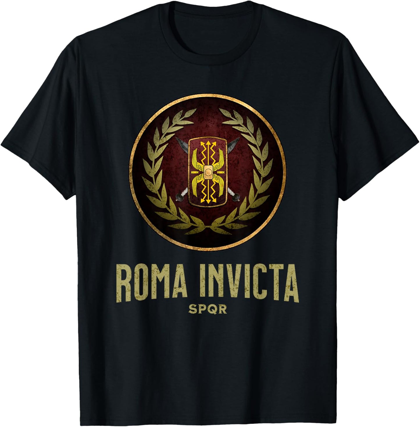 Roma Invicta SPQR Roman Legionary T-Shirt - T-Shirt | Black