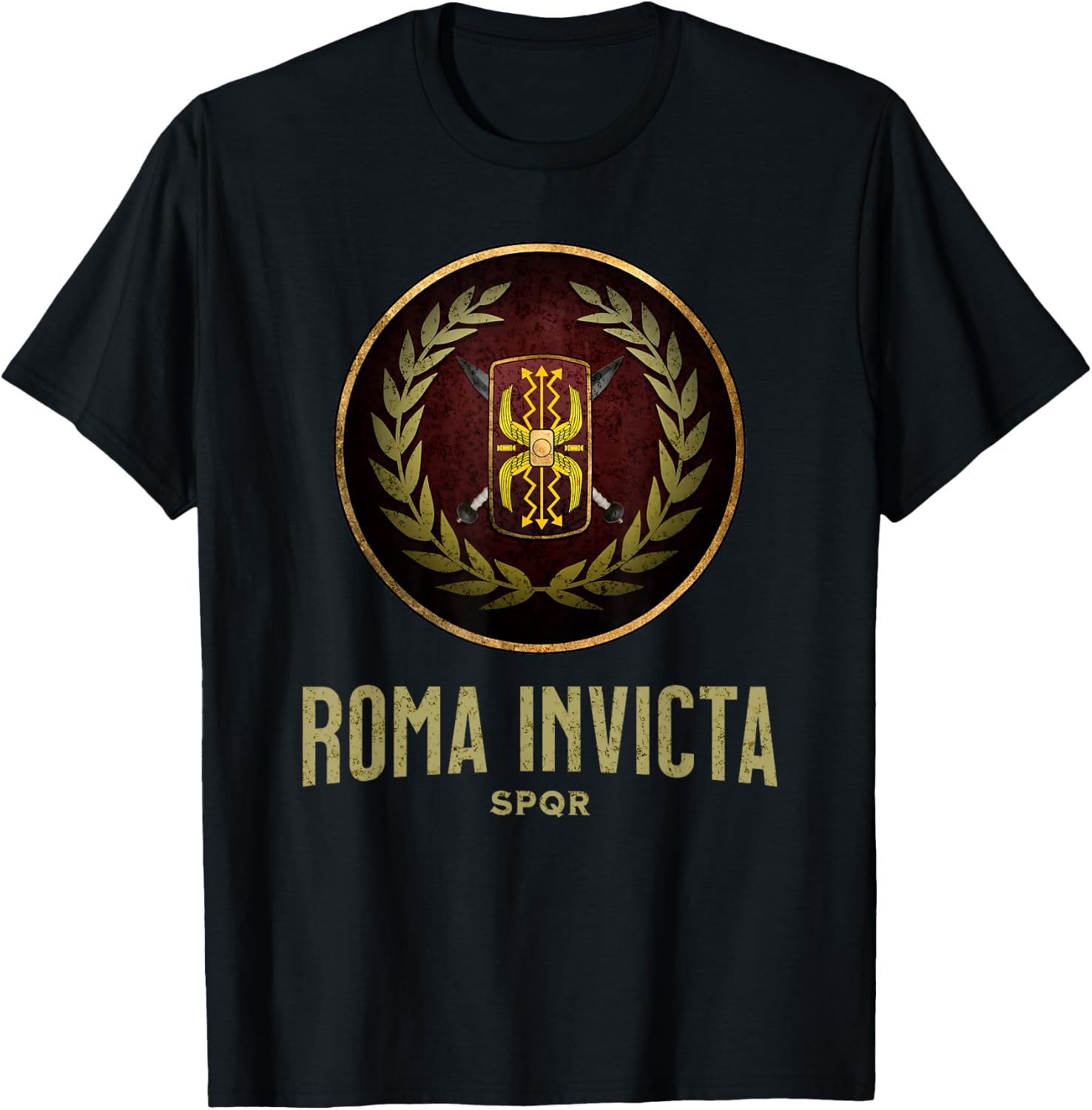 Roma Invicta SPQR Roman Legionary T-Shirt - T-Shirt | Black
