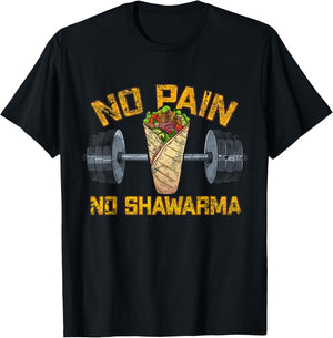 Shawarma Fan Arabic Fitness Kitchen Weight Lifting T-Shirt - T-Shirt | Black