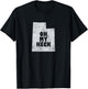 Funny Utah Oh My Heck Swear Design T-Shirt - T-Shirt | Black