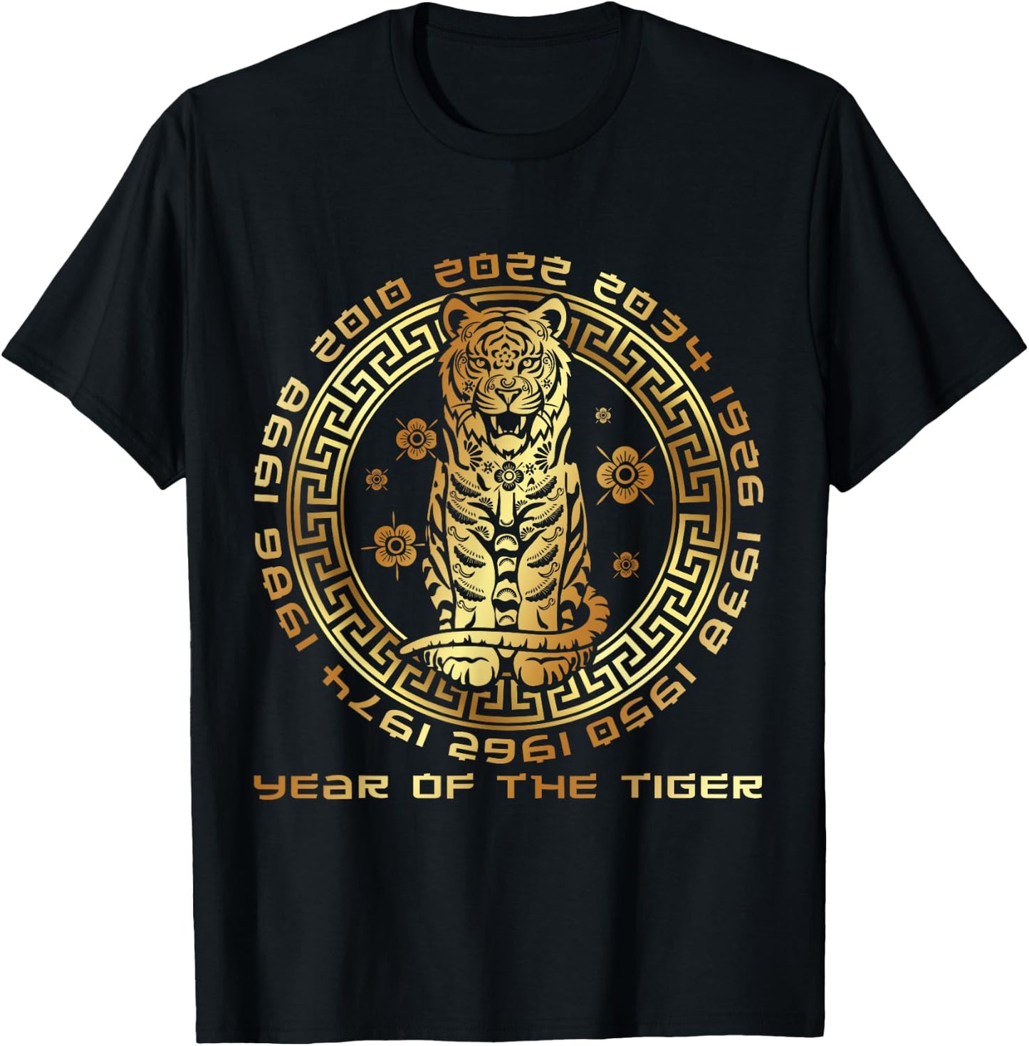 Chinese New Year Of Tiger Chinese Zodiac Years 2034 T-Shirt - T-Shirt | Black