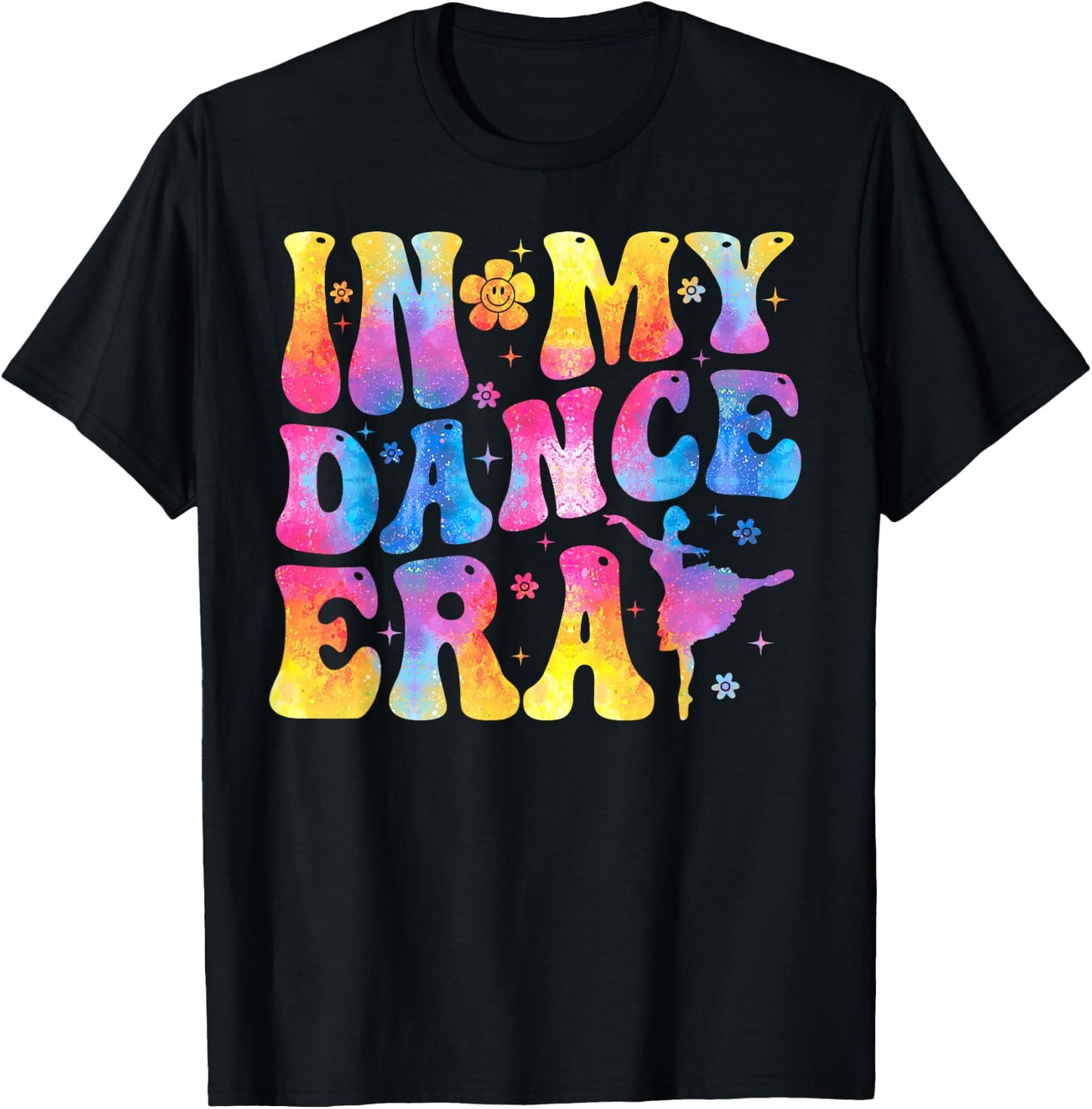 Retro In My Dance Era Ballet Dancer Girls T-Shirt - T-Shirt | Black