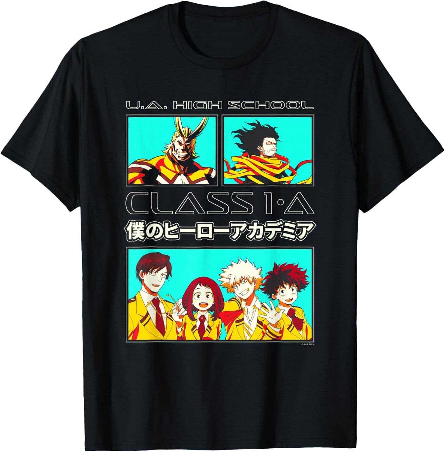 My Hero Academia Class 1-A Students Anime T-Shirt - T-Shirt | Black
