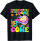 Kindergarten Graduation Magical Unicorn Girls Kids 2025 T-Shirt - T-Shirt | Black